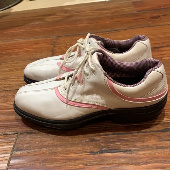 FootJoy Shoes - FootJoy pink white golf shoes 8.5